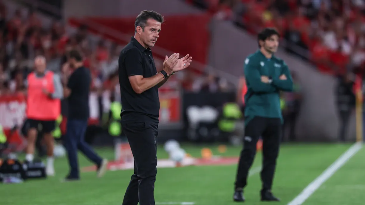 Marco Silva analisou, em conferência de imprensa, a vitória do Benfica diante do Aarhus (3-1), na primeira mão do playoff de acesso à Liga Europa