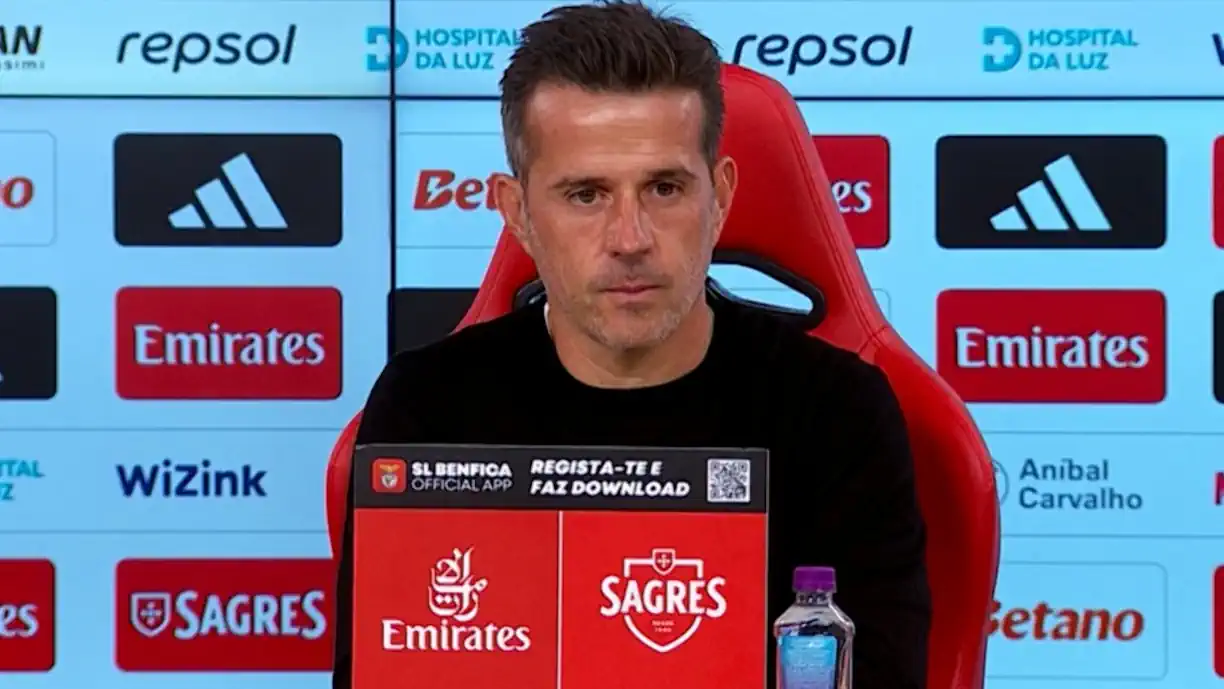 Veja tudo o que disse Marco Silva na conferência de imprensa após a vitória do Benfica na Liga Portugal sobre o Estoril; Sudakov e Palhinha foram tema