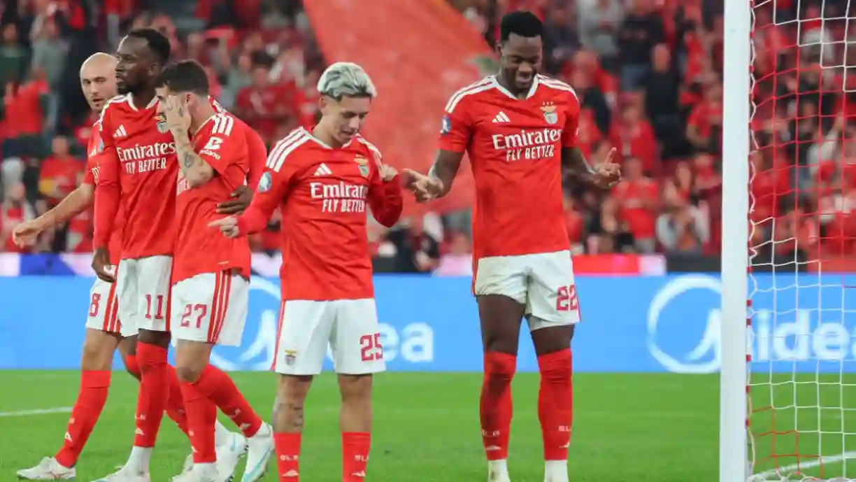 Jhon Durán fez publicação enigmática no Instagram após vitória sobre o Gil Vicente, onde jogou após ter castigo suspenso; Fotografia de Benfica