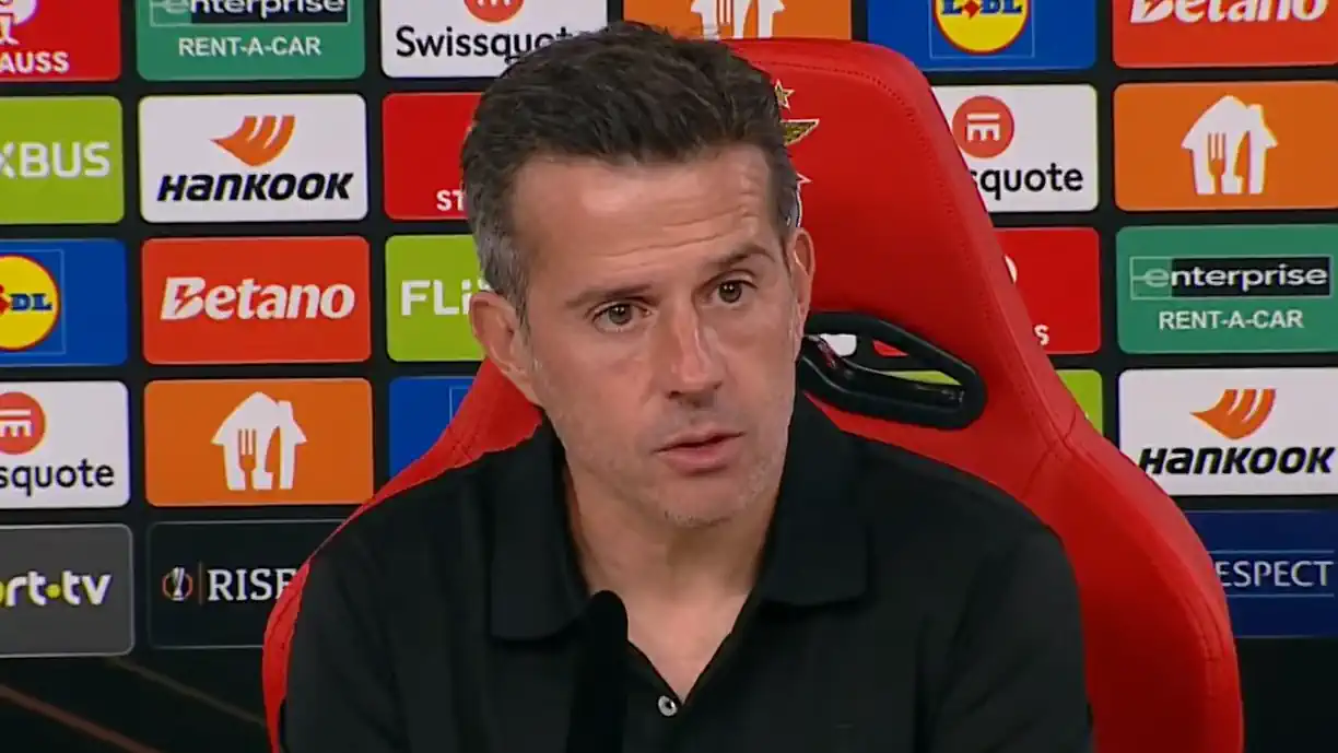 Marco Silva abordou o momento de forma de Gianluca Prestianni e a disputa entre Anatoliy Trubin e Samuel Soares após o Benfica - Celtic