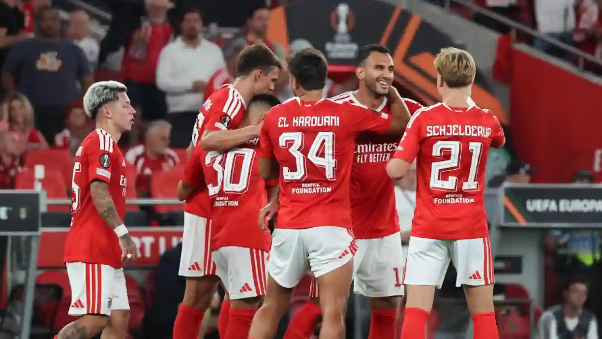 De acordo com os dados mais recentes da Opta, Benfica passou a ser apontado como o principal candidata a vencer Liga Europa