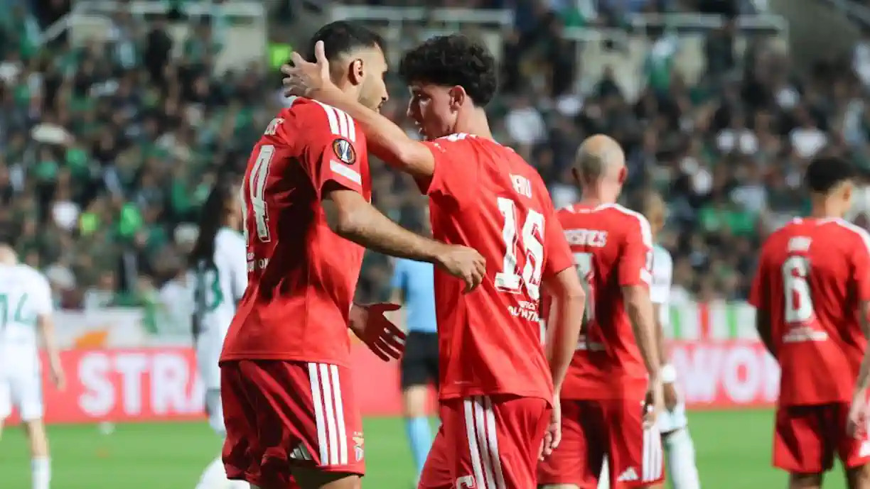 Benfica venceu o Omonia por 4-1, esta quinta-feira, na terceira jornada da fase de liga da Liga Europa